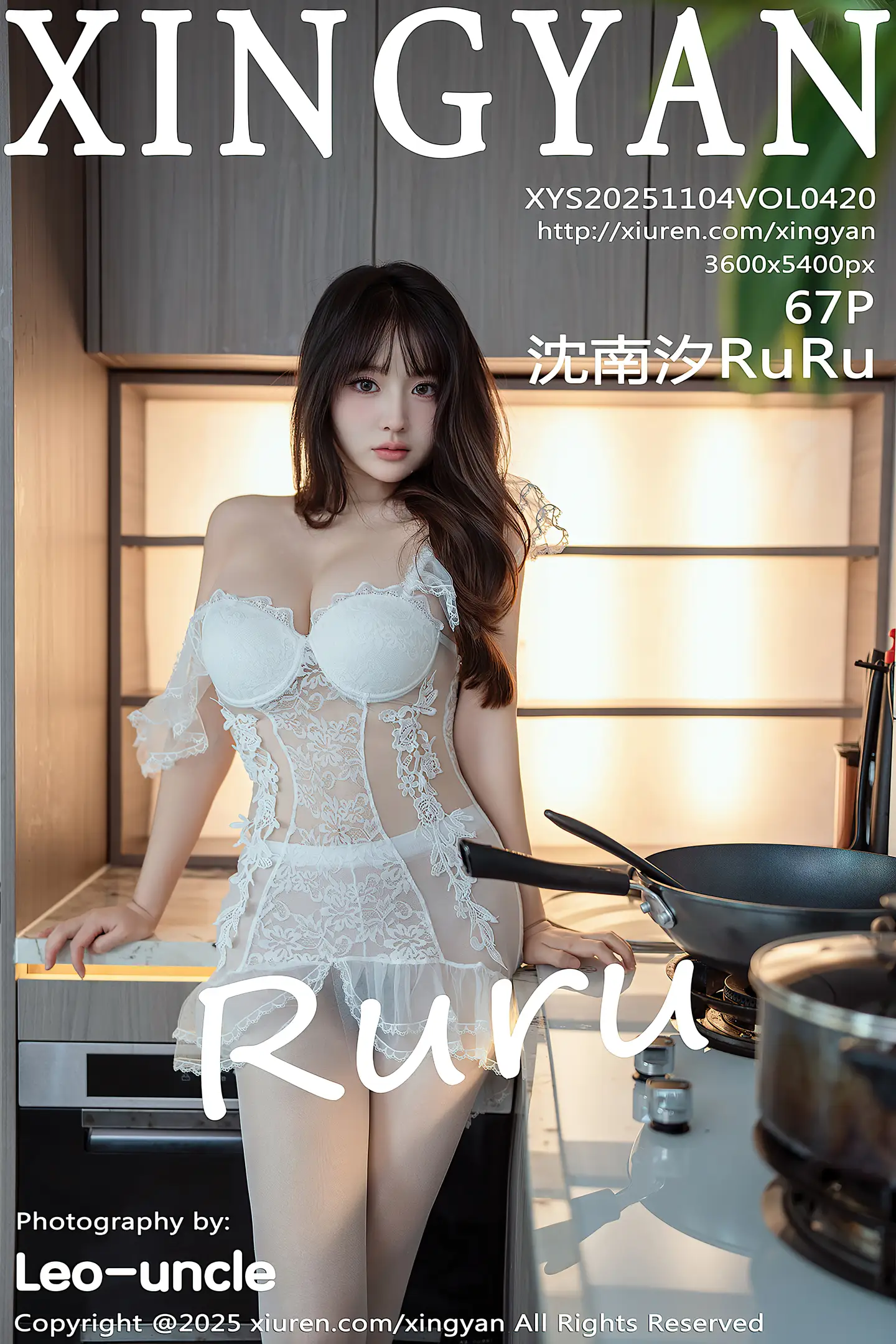 [XINGYAN星颜社]VOL.420_模特沈南汐RuRu性感白色情趣内衣配超薄白丝秀凹凸身材写真67P-秀人网 - XiuRen.Pro